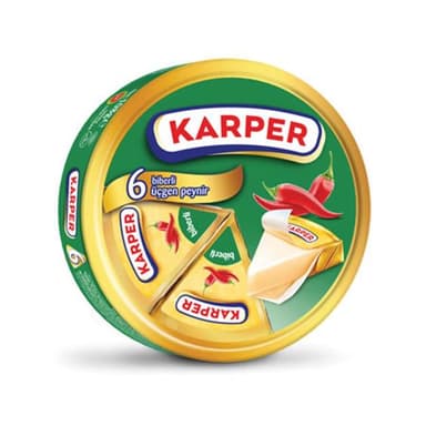 Karper Üçgen Peynir Biberli 6'lı 108 gr