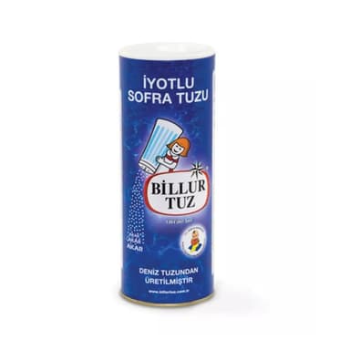 Billur Rafine İyotlu Sofra Tuzu 125 gr