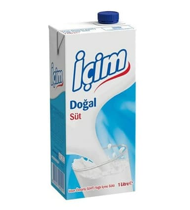 İçim süt 1 litre tam yağlı