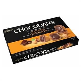 Şölen Chocodans Karamelli Fındık Kremalı Sütlü Çikolata 125 g