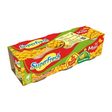 Süper Fresh Konserve Mısır 3*200 Gr