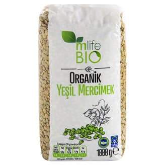M Life Bio Organik Yeşil Mercimek 1 Kg
