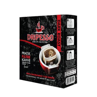 Dripesso Dark Roast Pratik Filtre Kahve 5'li 40 G