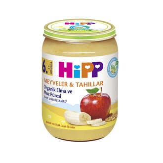 Hipp Organik Elma ve Muz Püresi 190 G