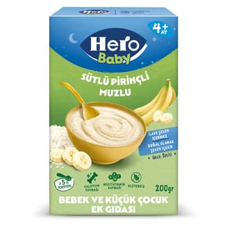 Hero Baby Sütlü Muzlu Pirinçli Ek Besin 200 G