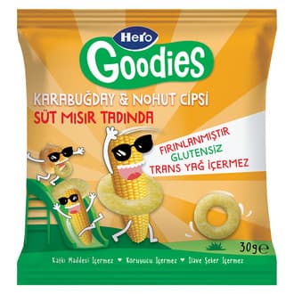Hero Goodies Süt Mısırlı Karabuğday Nohut Cipsi 30 G
