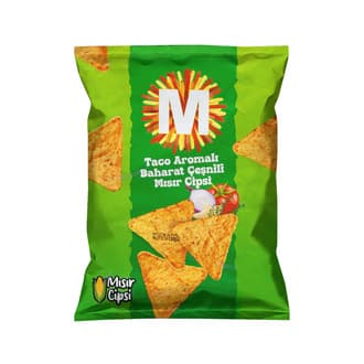 Migros Taco Aromalı Baharat Çeşnili Mısır Cipsi 130 G
