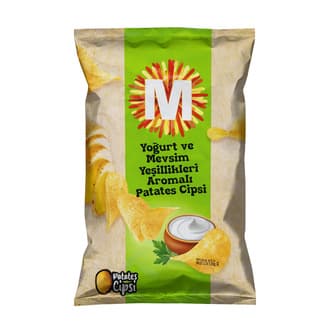 Migros Yoğurt Mevsim Yeşillik Aromalı Patates Cipsi 135 G