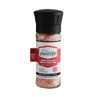 Purelife Pembe Himalaya Kristal Kaya Tuzu Değirmen 120 G