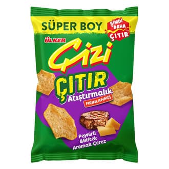 Ülker Çizi Çıtır Peynir & Biftek Süper Boy 120 G