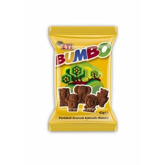 Eti Bumbo Portakal Aromalı Kakaolu Bisküvi 42 G