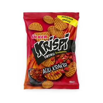 Ülker Krispi Tırtıklı Acılı Kraker 48 G
