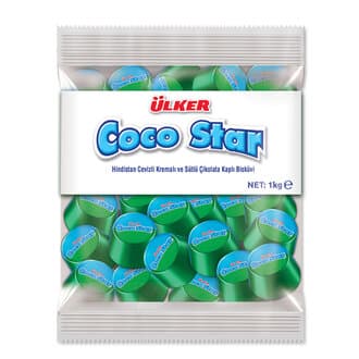 Coco Star Hindistan Cevizi Sütlü Çikolata Kaplı Bisküvi Kg