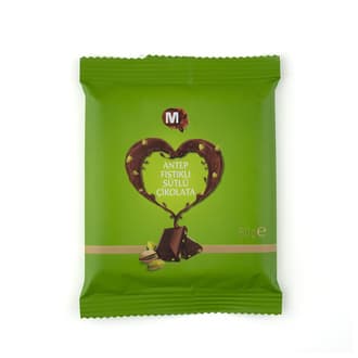 Migros Antep Fıstıklı Sütlü Tablet Çikolata 60 G