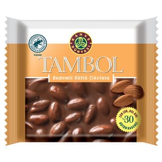 Kahve Dünyası Tambol Bademli Sütlü Çikolata 77 G