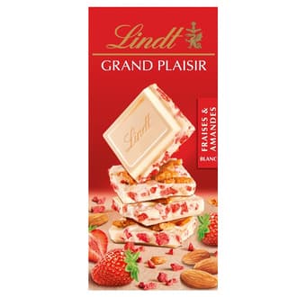 Lindt Badem ve Çıtır Çilekli Beyaz Çikolata 150 G