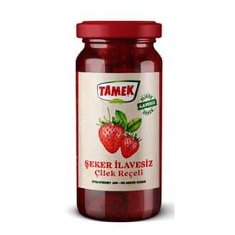 Tamek Stevialı Şeker İlavesiz Çilek Reçeli 290 G