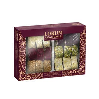 Lokum Akademisi Antep Fıstıklı Fındık Krema Dolgulu Lokum 450 G
