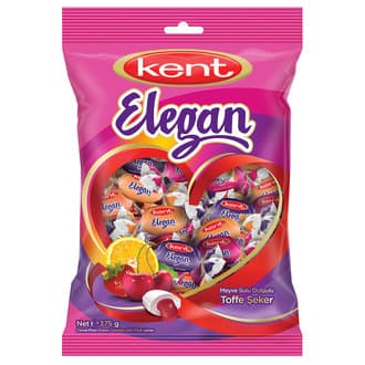 Kent Elegan Meyveli Toffee Şeker 375 Gr