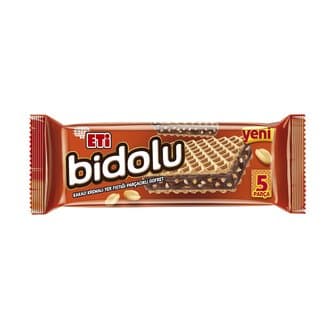 Eti Bidolu Kakao Kremalı Yer Fıstığı Parçacıklı Gofret 81 g