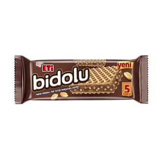 Eti Bidolu Fındık Kremalı Yer Fıstığı Parçacıklı Gofret 81 g