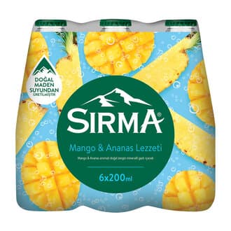 Sırma +C Mango Ananas Aromalı Mineralli İçecek 6 x 200 Ml