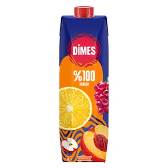 Dimes %100 Karışık Meyve Suyu 1 L