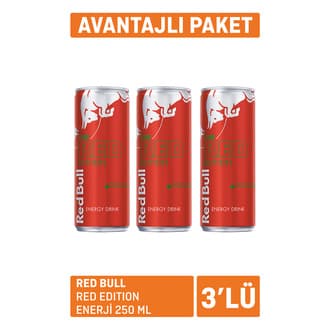 Red Bull Red Edition Enerji 3 x 250 Ml