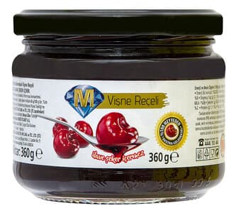 Migros Şeker İlavesiz Vişne Reçeli 360 G