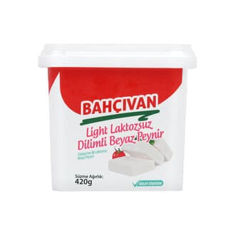 Bahçıvan Light Laktozsuz Dilimli Beyaz Peynir 420 G