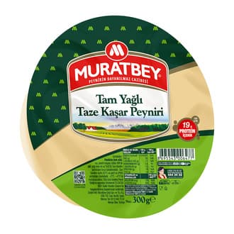 Muratbey Tam Yağlı Taze Kaşar Peyniri 300 G