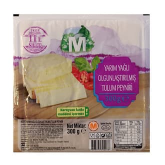 Migros Yarım Yağlı Olgunlaştırılmış Tulum Peynir 300 G