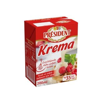 President Krema %35 Yağlı 200 Ml