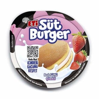 Eti Süt Burger Çilekli Krema Dolgulu Ballı Kek 35 g