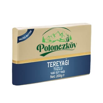 Polonezköy % 82 Süt Yağı Tuzlu Tereyağı 200 G