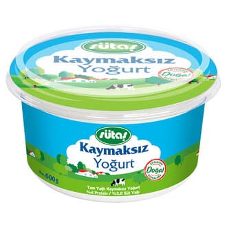 Sütaş Kaymaksız Yoğurt 600 G