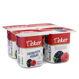 Eker Orman Meyveli Probiyotik Yoğurt 4x100g