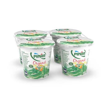 Pınar Organik Homojenize %3,5 Yağlı Yoğurt 4X125 G