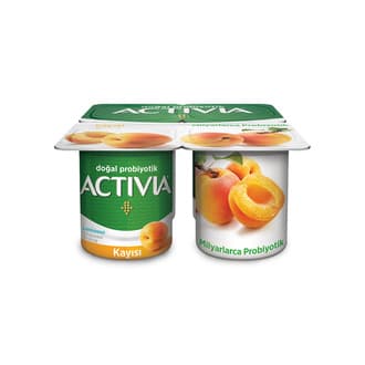 Activia Doğal Probiyotik Kayısılı Yoğurt 4X100 G