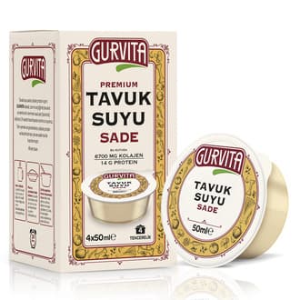 Gurvita Tavuk Suyu Sade 4 x 50 Ml