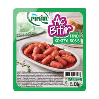 Pınar Aç Bitir Hindi Kokteyl Sosis 130 G