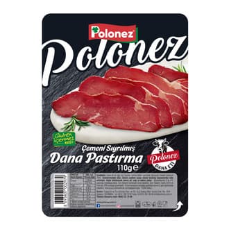 Polonez Çemeni Sıyrılmış Pastırma 110 G