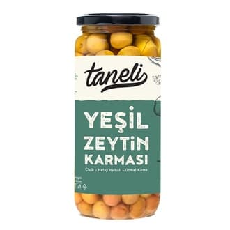Taneli Yeşil Zeytin Karması 500 G