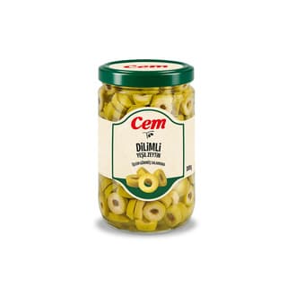 Cem Dilimli Kavanoz Yeşil Zeytin 300 G