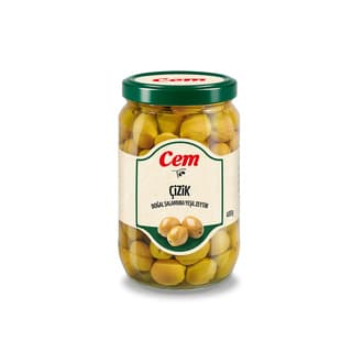 Cem Çizik Yeşil Zeytin 400 G 261-290 Ad/kg