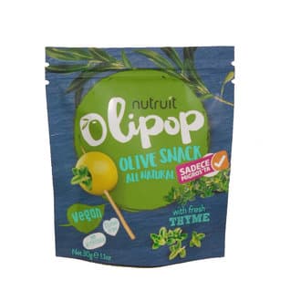 Nutruit Olipop Dağ Kekiği Çeşnili Yeşil Zeytin 30 G