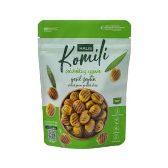 Halis Komili Çekirdeksiz Yeşil Izgara Zeytin 170 G