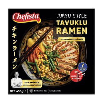 Chefista Dondurulmuş Tokyo Style Tavuklu Ramen 450 G