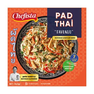 Chefista Dondurulmuş Tavuklu Pad Thai 340 G