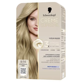 Schwarzkopf Creme Supreme Küllü Soğuk Sarı 9-16 182 Ml
